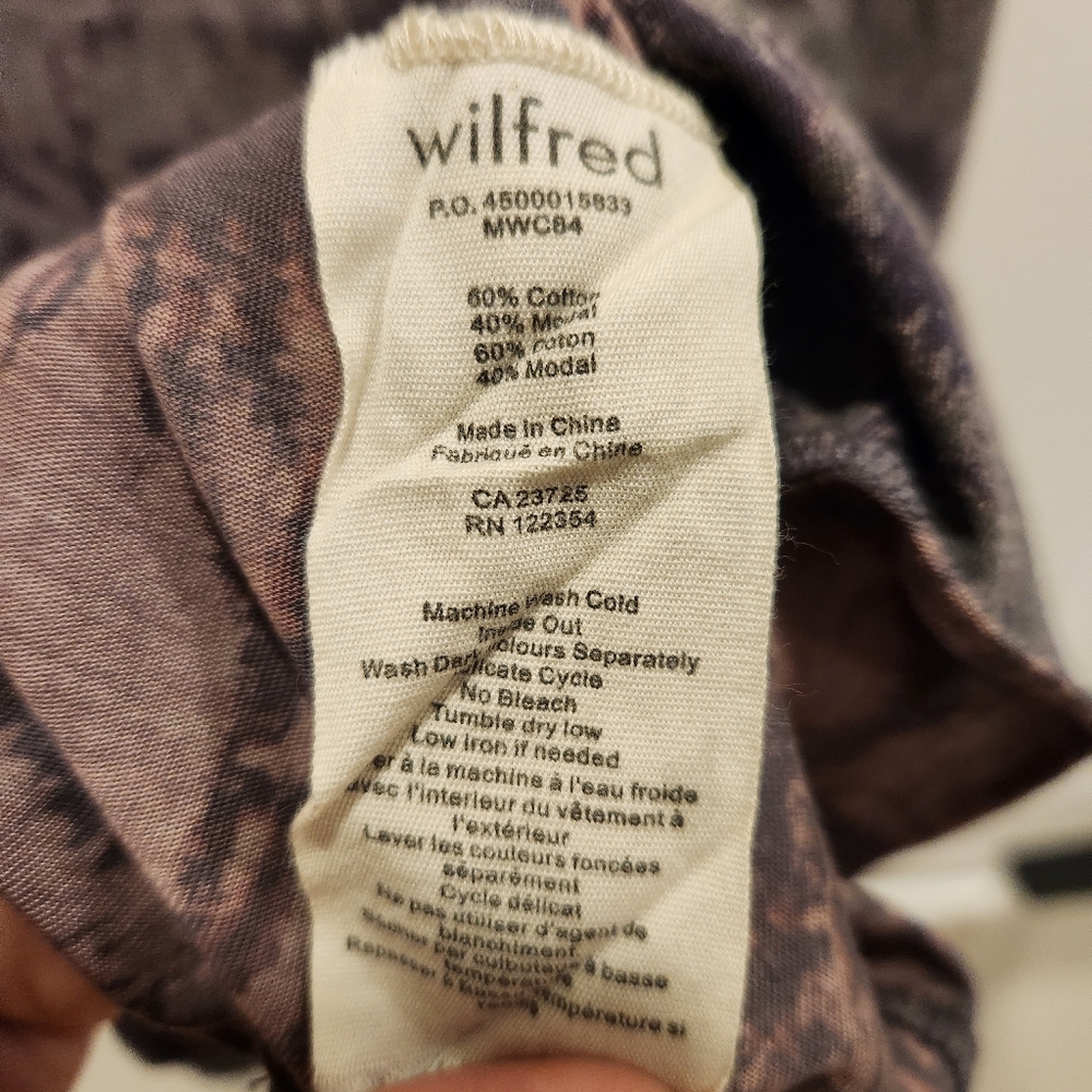 XS Aritzia Wilfred Supima Moda Barre Bustier Tank Top - Grey/Purple - Picture 3 of 9